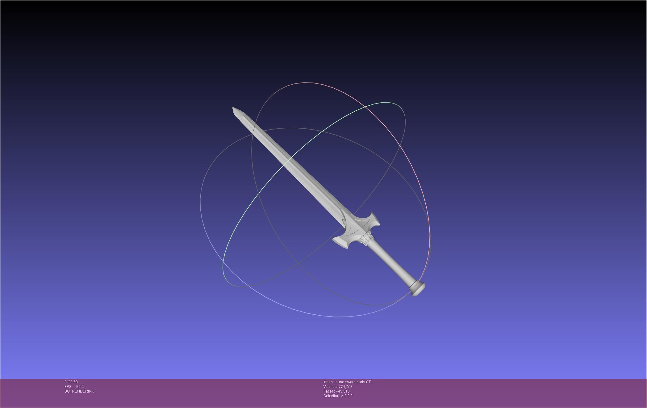 RWBY Jaune Arc Sword 3D print model_2