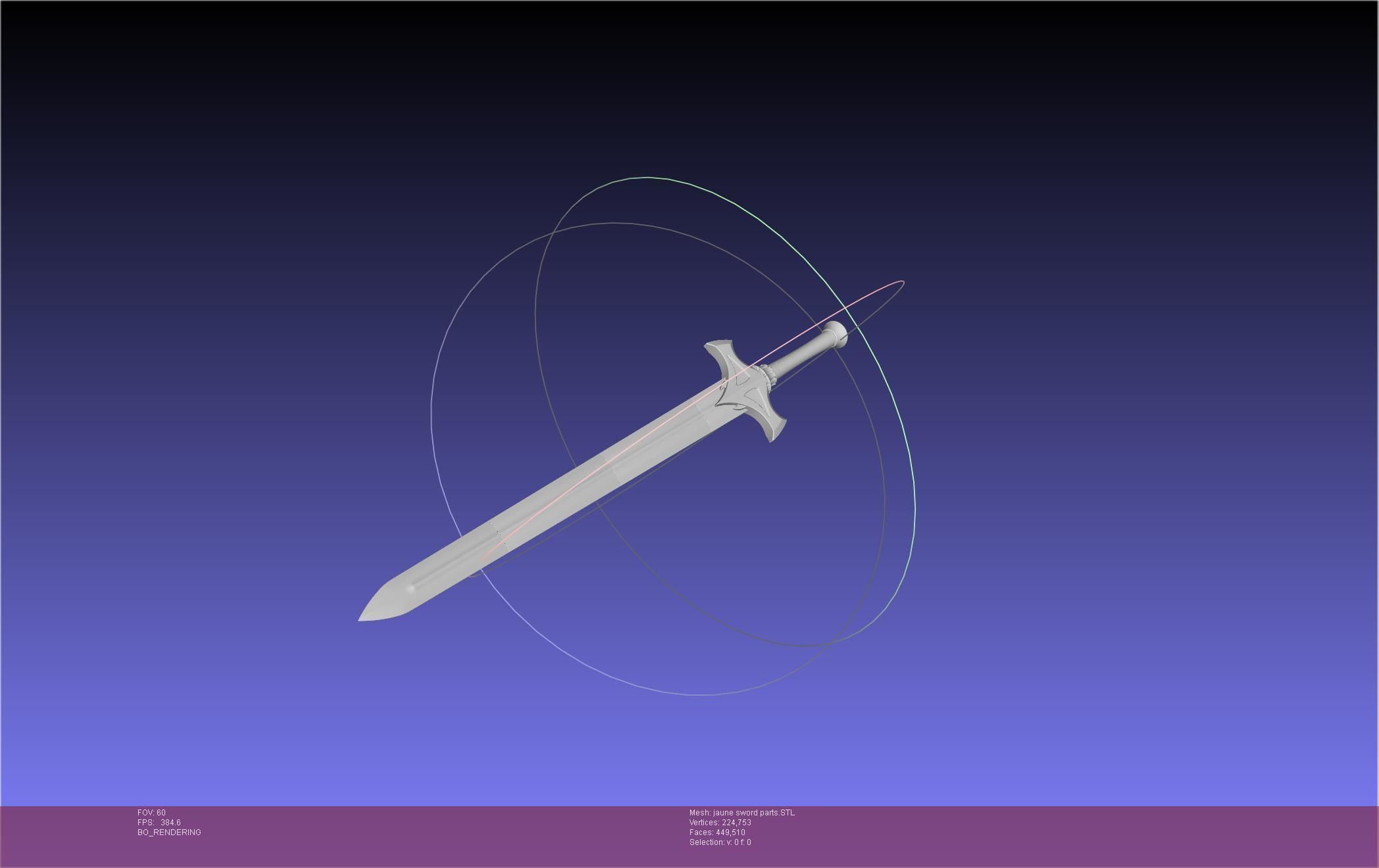 RWBY Jaune Arc Sword 3D print model_15