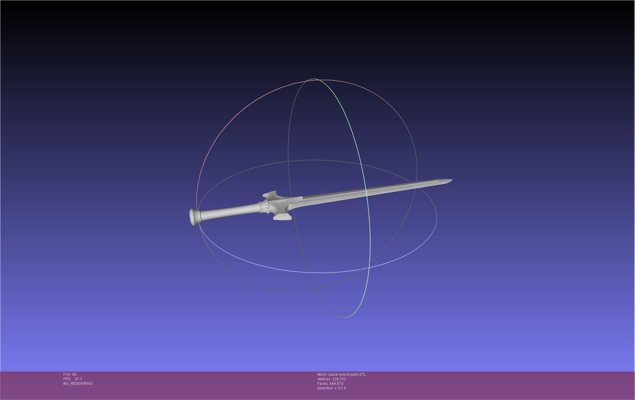 RWBY Jaune Arc Sword 3D print model_6