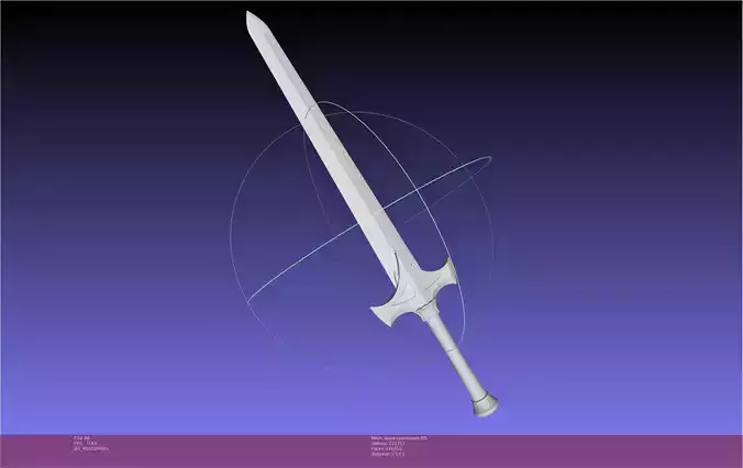 RWBY Jaune Arc Sword 3D print model