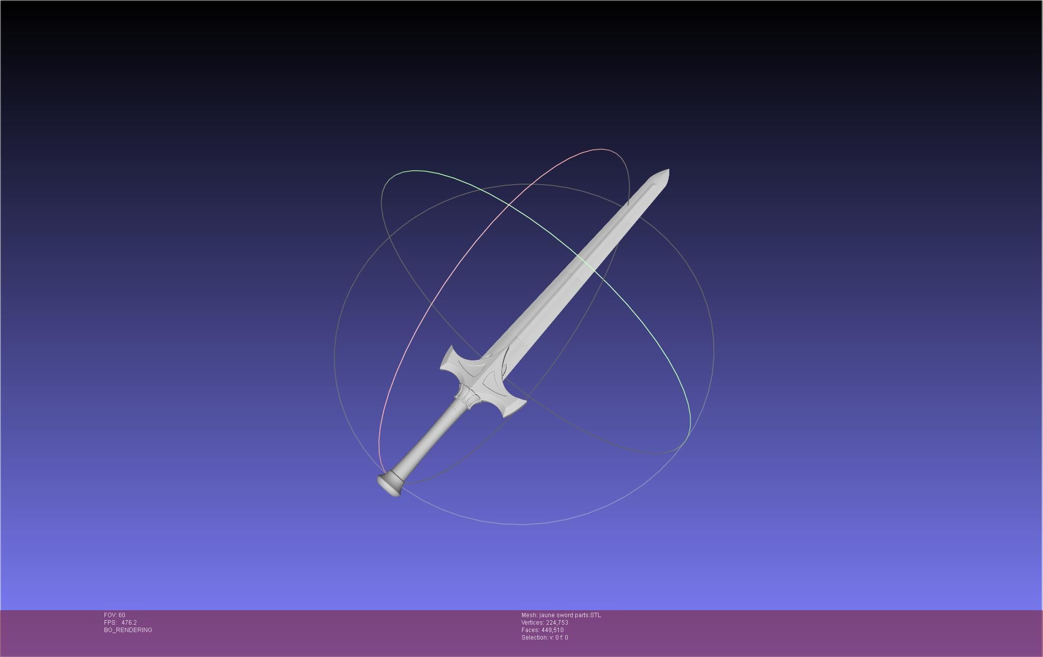 RWBY Jaune Arc Sword 3D print model_20