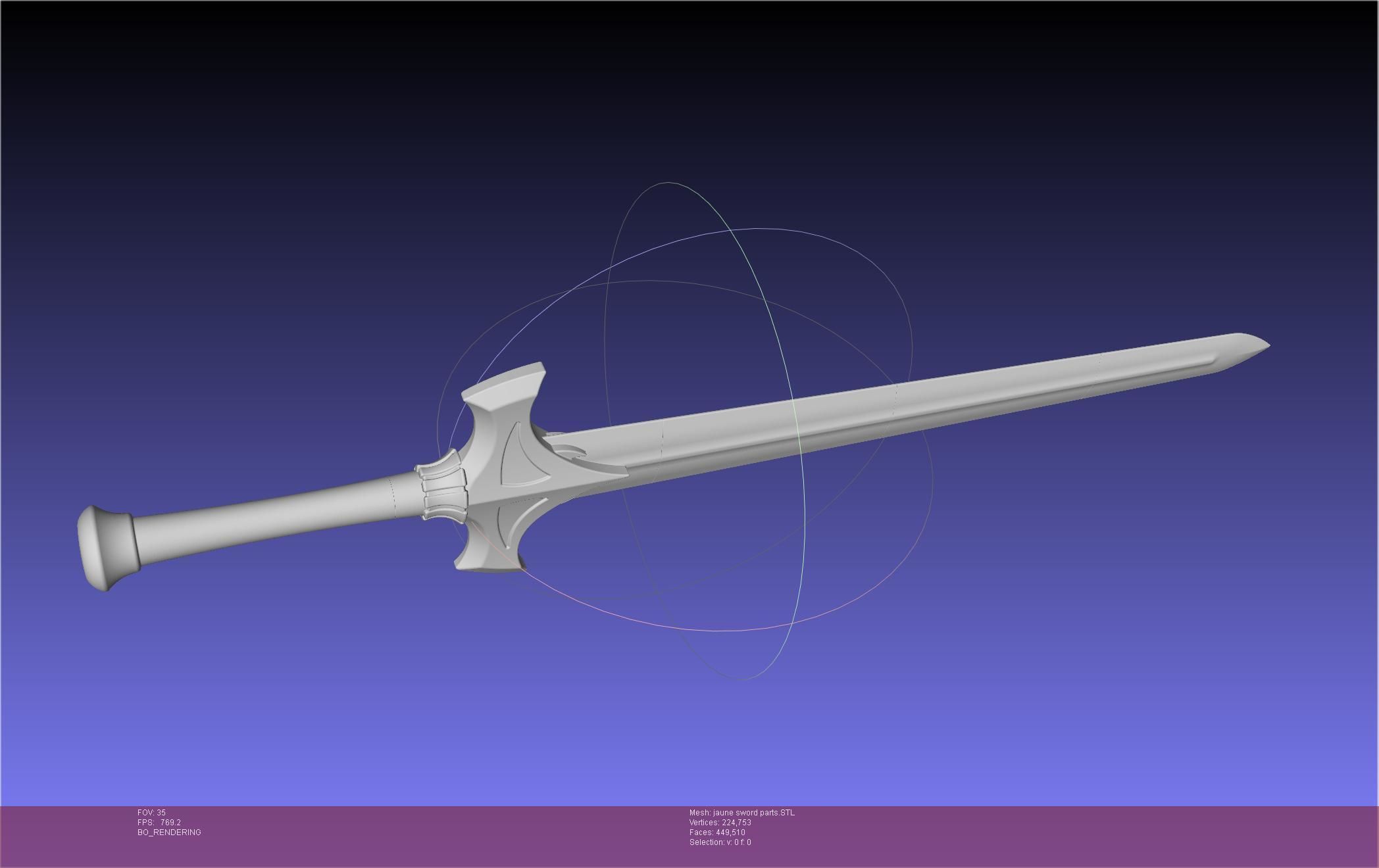 RWBY Jaune Arc Sword 3D print model_49