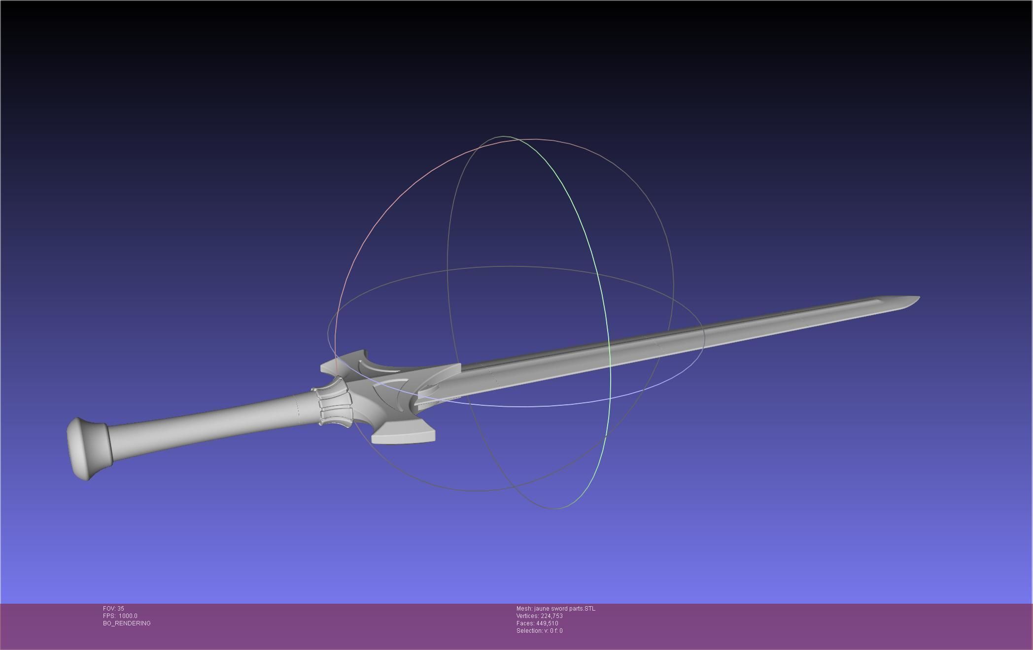 RWBY Jaune Arc Sword 3D print model_47