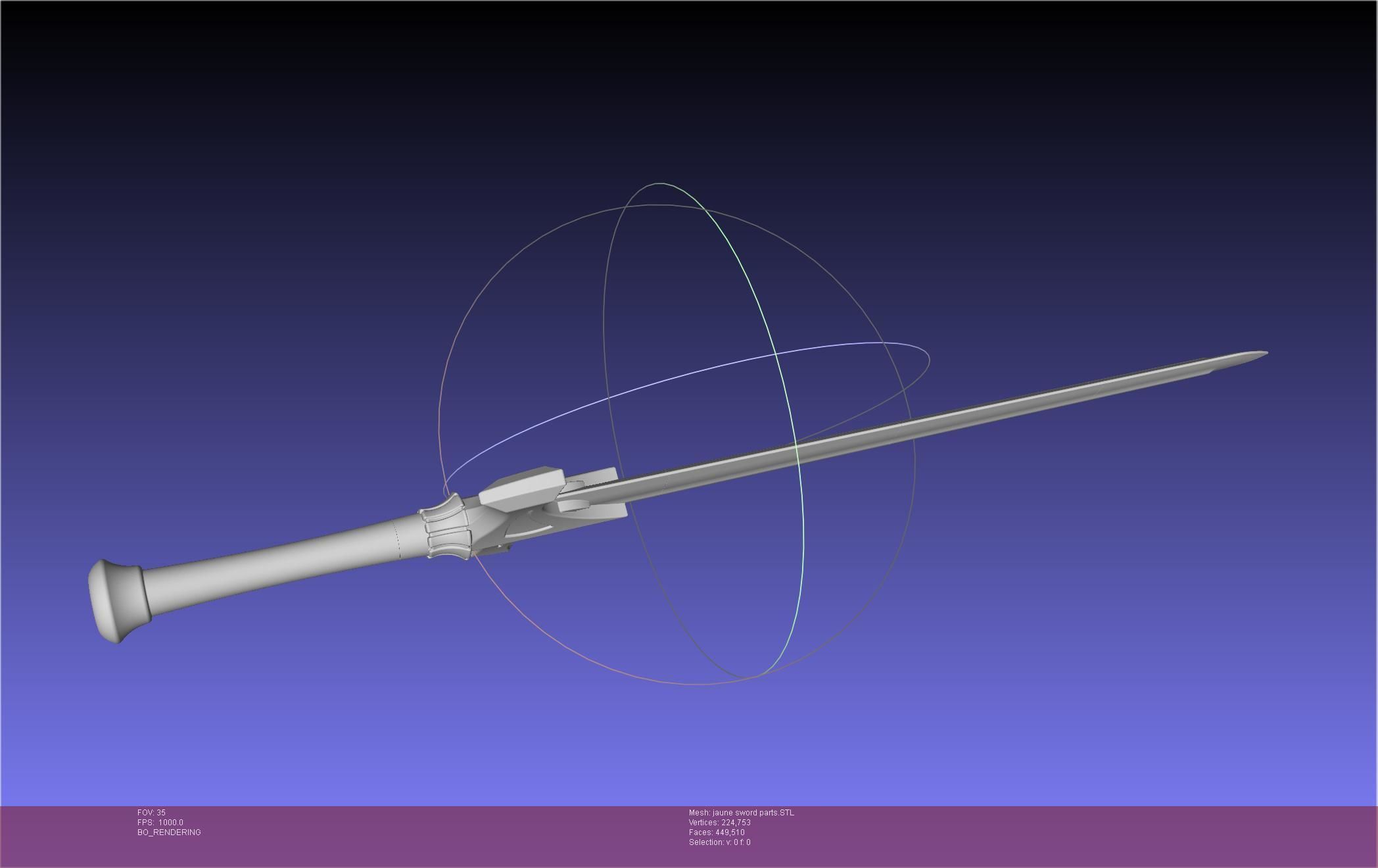 RWBY Jaune Arc Sword 3D print model_48