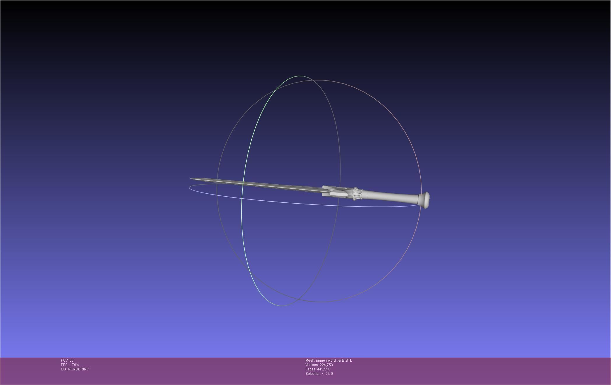 RWBY Jaune Arc Sword 3D print model_3