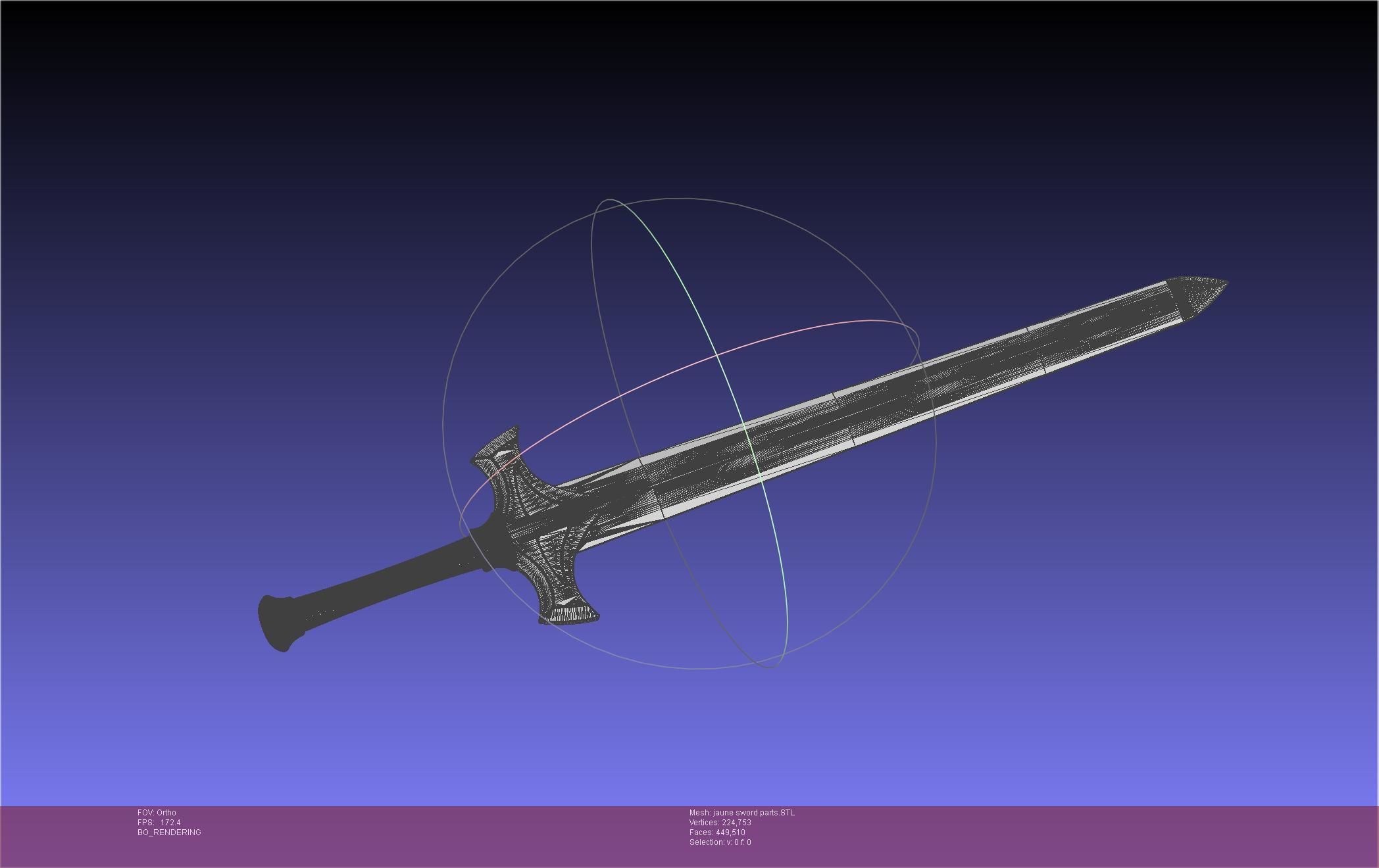RWBY Jaune Arc Sword 3D print model_33