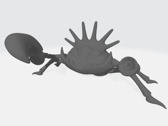 Pokemon Kingler Evolution 3D Model for 3D Printing 3D print model_6