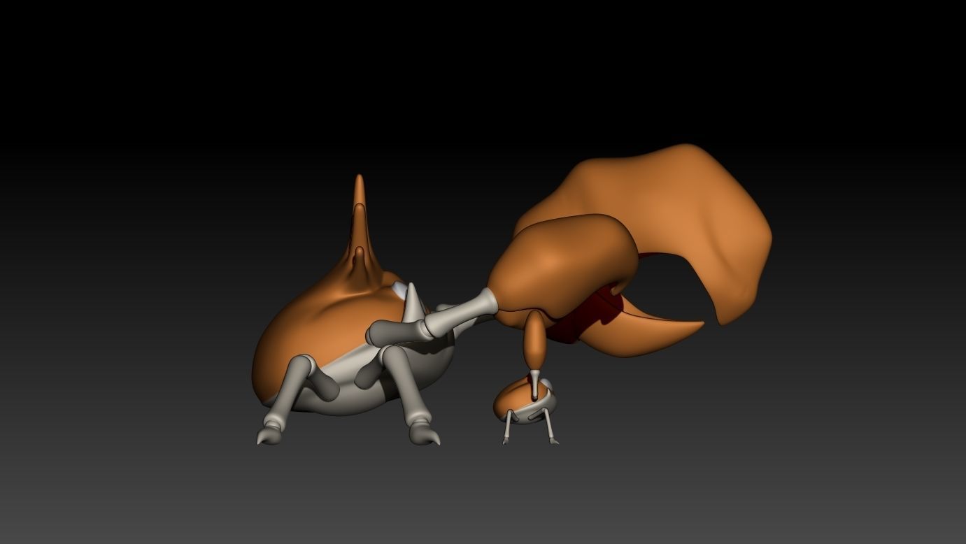 Pokemon Kingler Evolution 3D Model for 3D Printing 3D print model_3