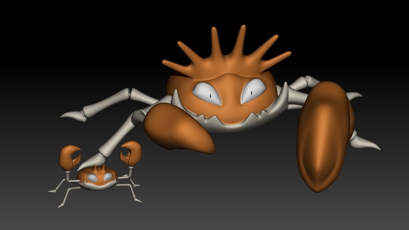 Pokemon Kingler Evolution 3D Model for 3D Printing 3D print model_4