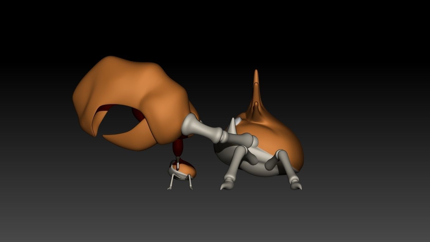 Pokemon Kingler Evolution 3D Model for 3D Printing 3D print model_1