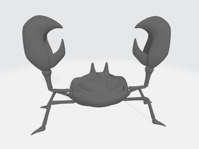 Pokemon Kingler Evolution 3D Model for 3D Printing 3D print model_5