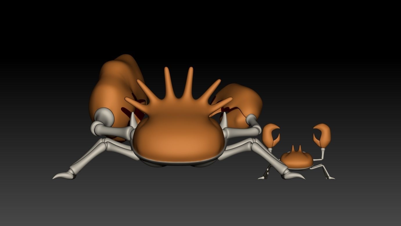 Pokemon Kingler Evolution 3D Model for 3D Printing 3D print model_2