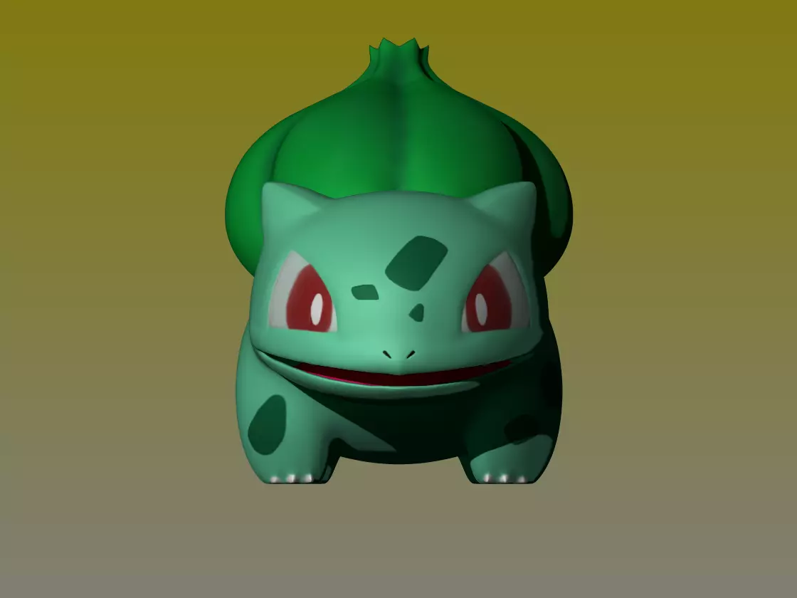 Pokemon Bulbasaur 3D Model for 3D Printing Free 3D print model_0