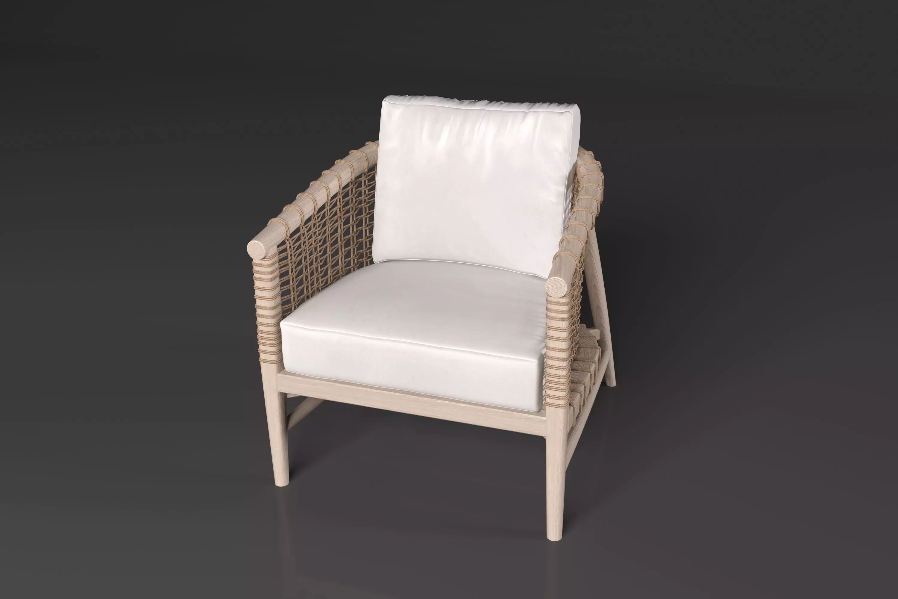 MELROSE LOUNGE CHAIR 3D model_0
