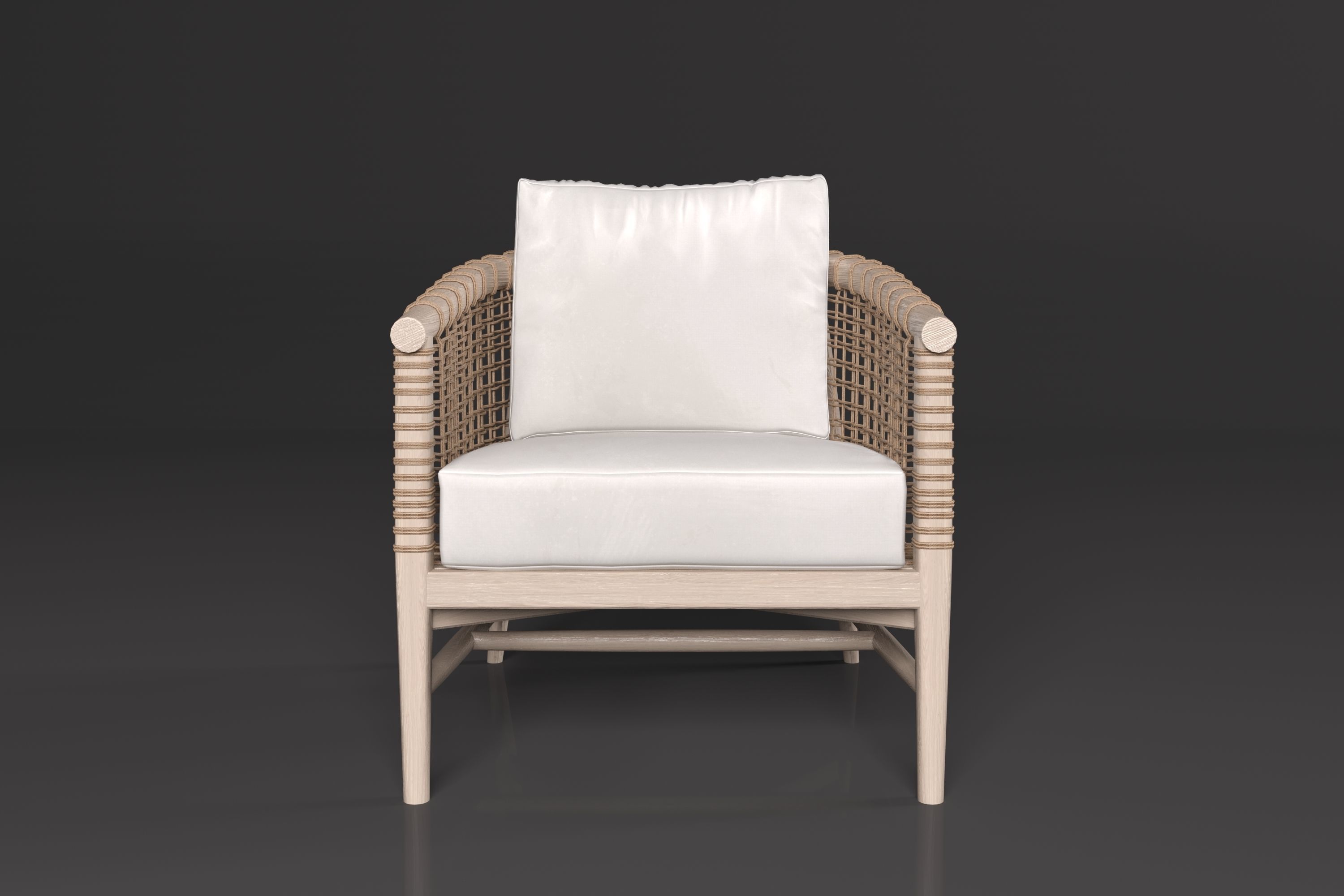 MELROSE LOUNGE CHAIR 3D model_2