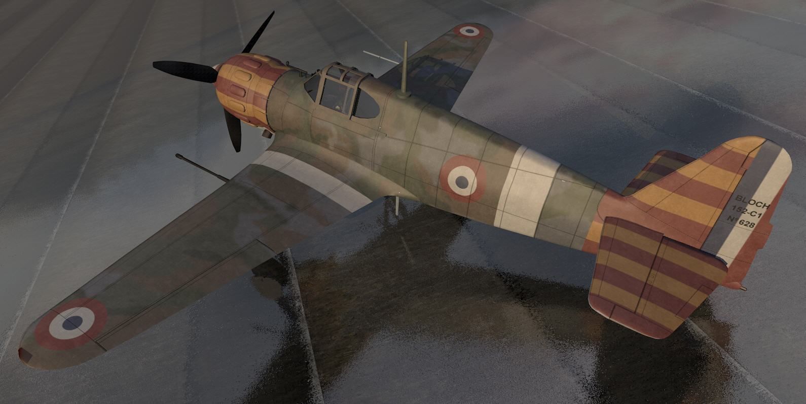 Bloch MB-152 C-1 3D model_1