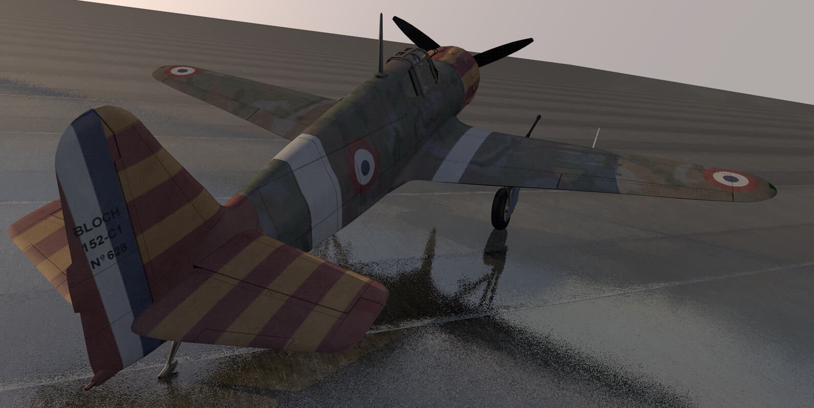 Bloch MB-152 C-1 3D model_3