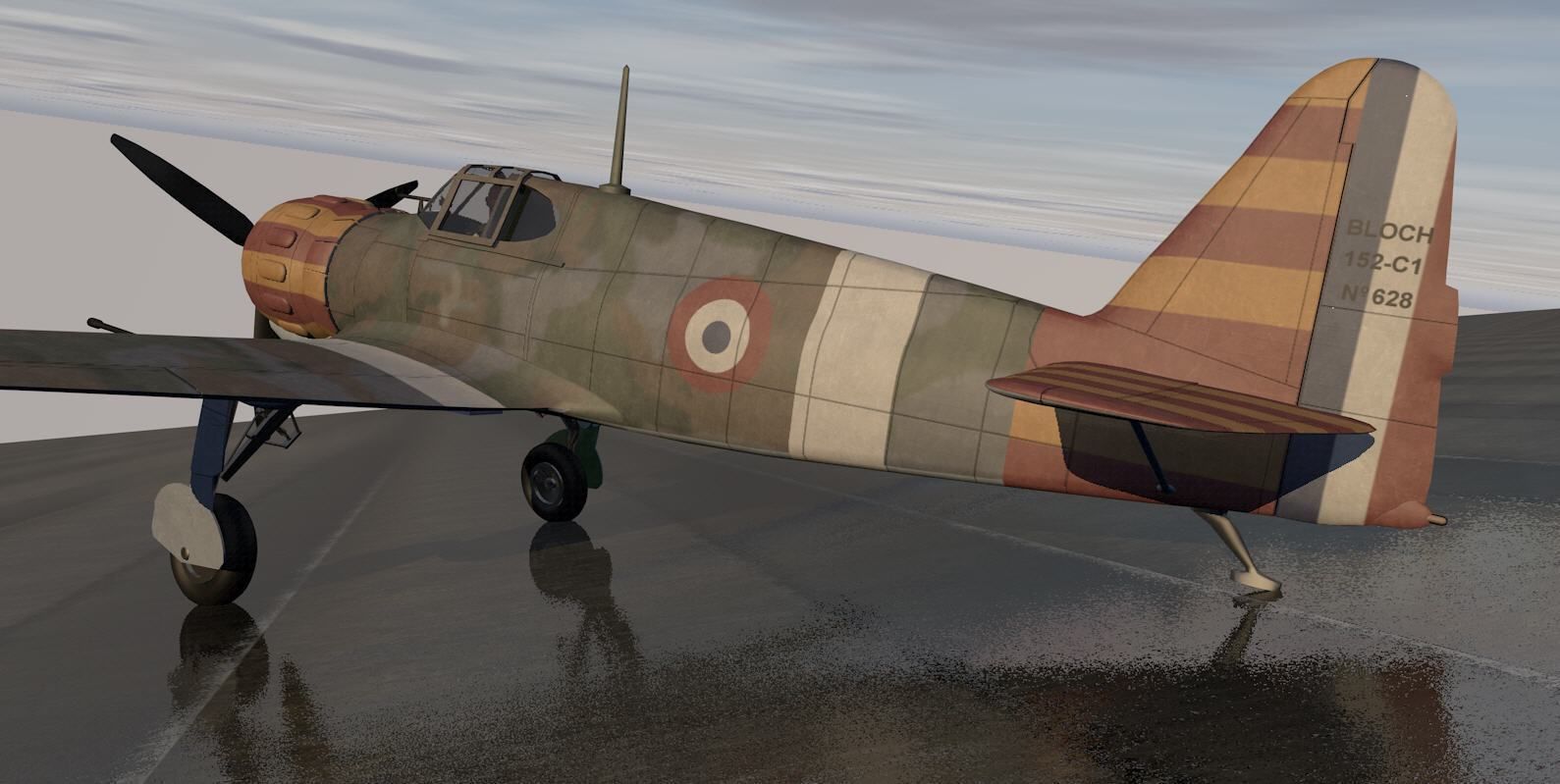Bloch MB-152 C-1 3D model_6
