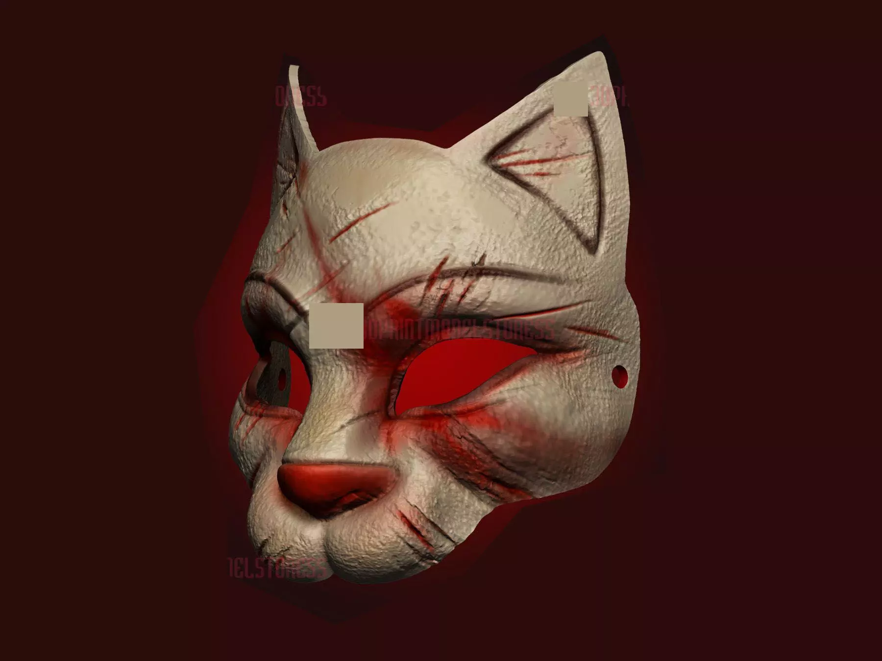Dead by Daylight - Huntress Cat Mask - Halloween Cosplay Mask 3D print model_0