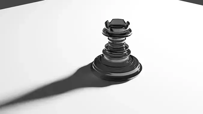 Castle chess piece 3D model