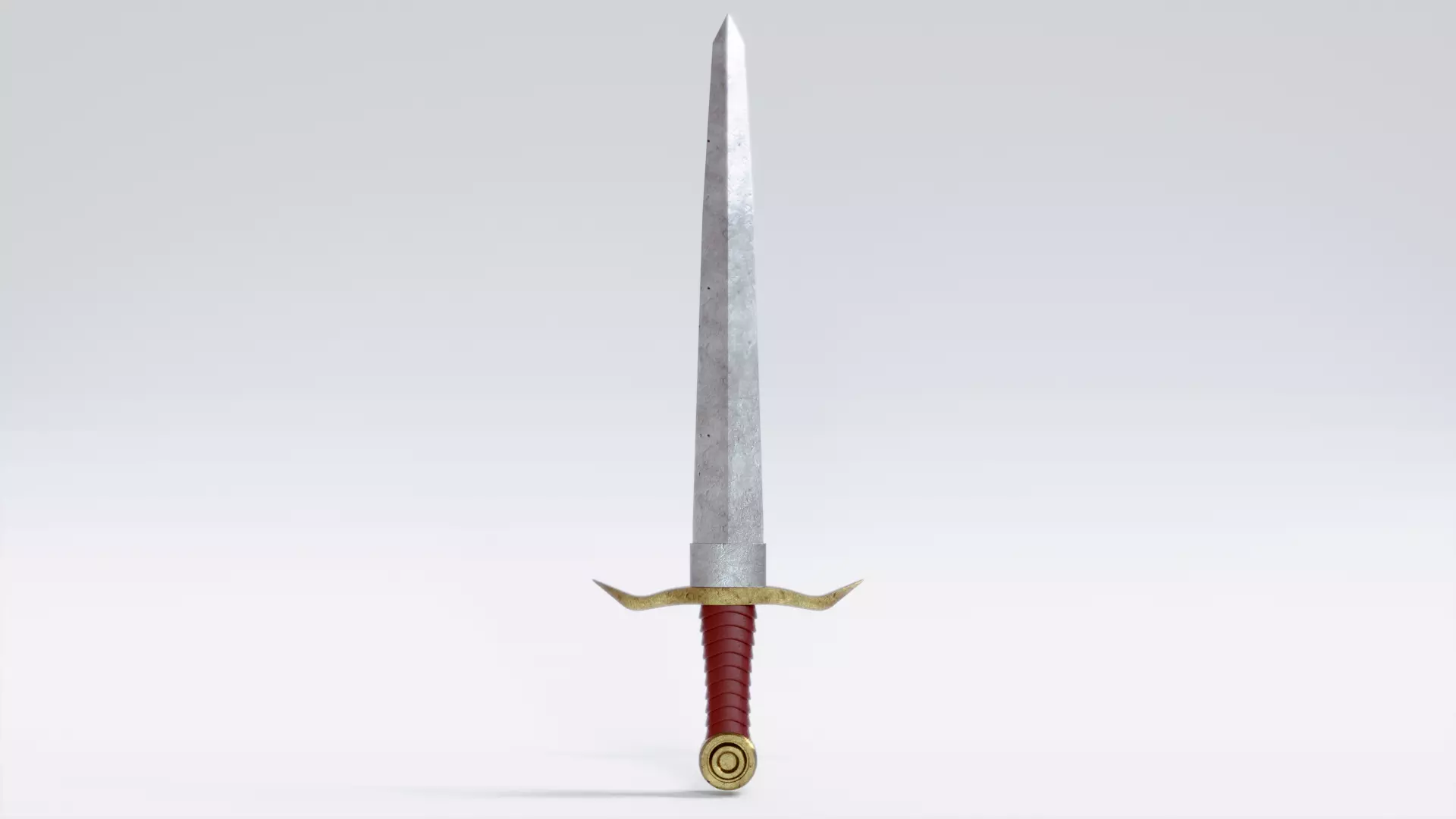 Low Poly Battle Sword - Blender Cycles Render Low-poly 3D model