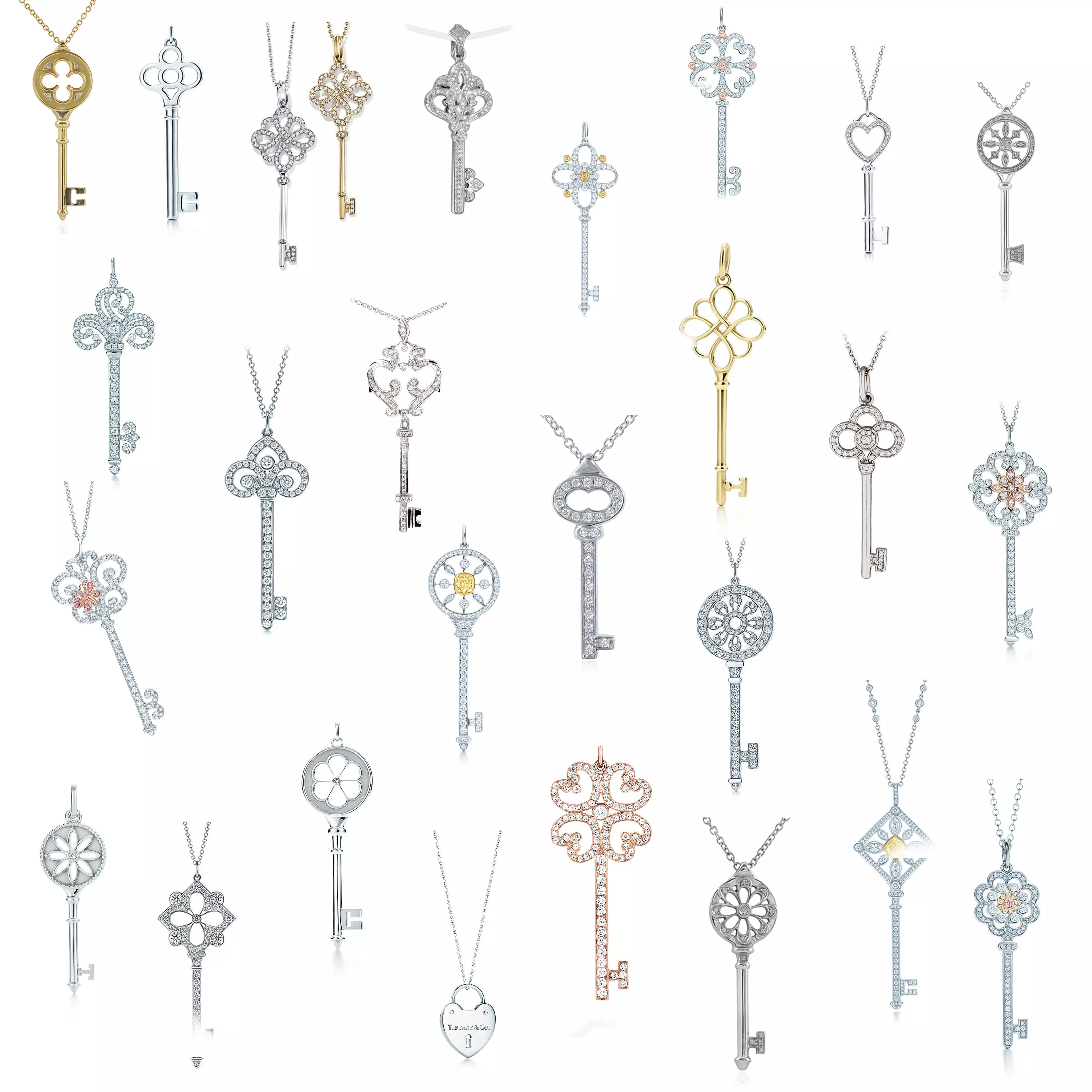 Keys pendant Big set 3D print model_0