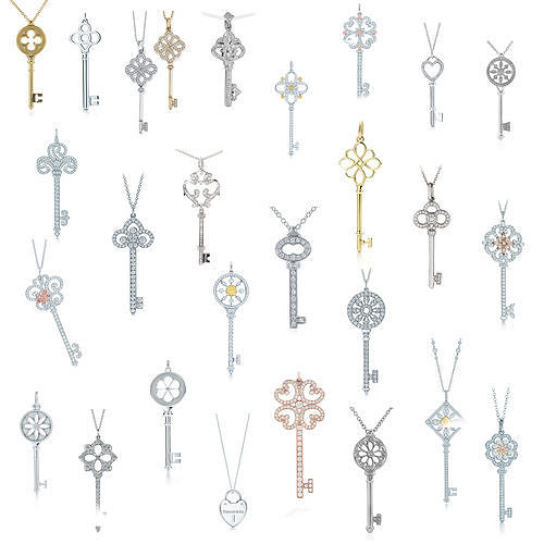 Keys pendant Big set 3D print model