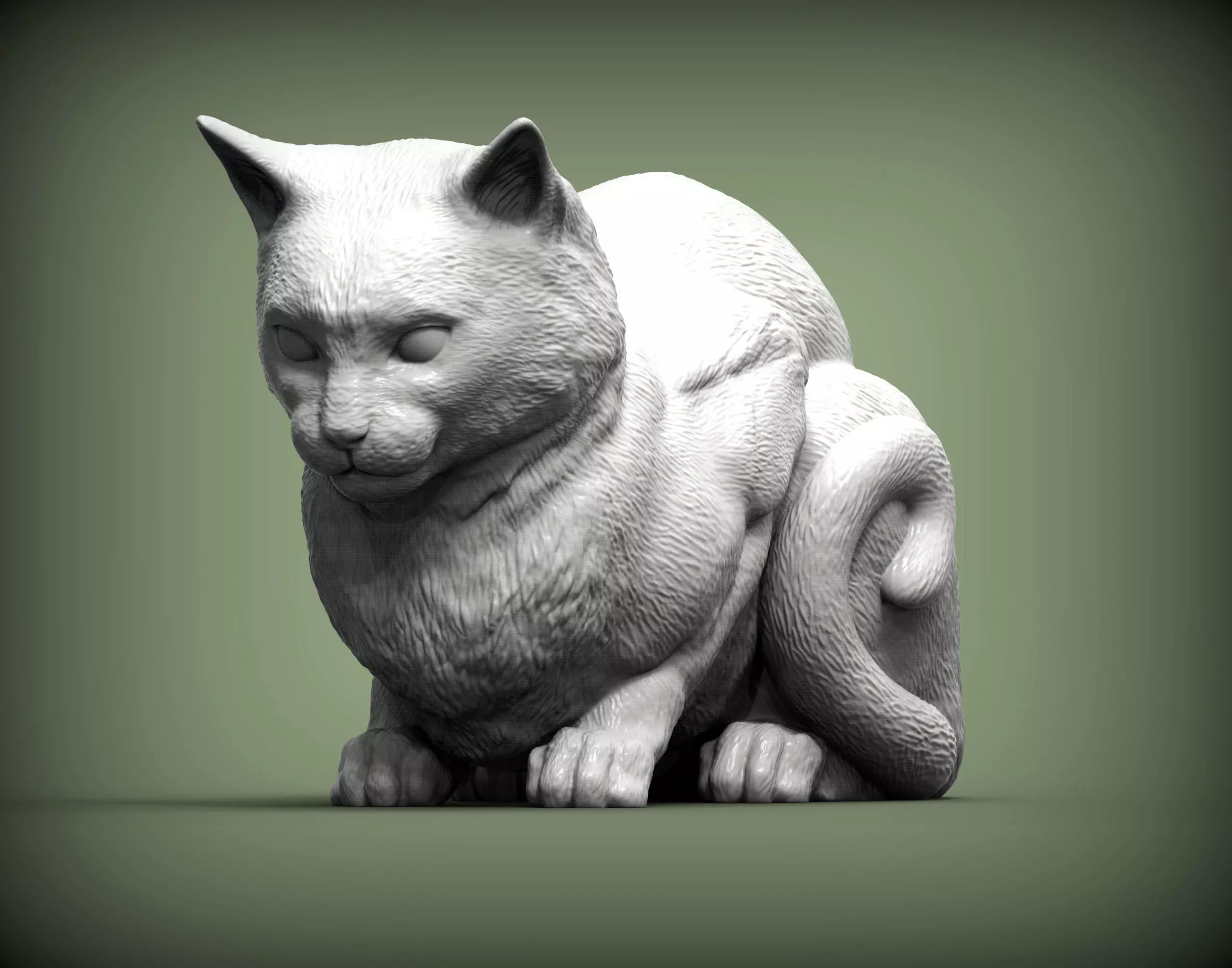 Cat for 3d printing 3D print model 3D print model_0