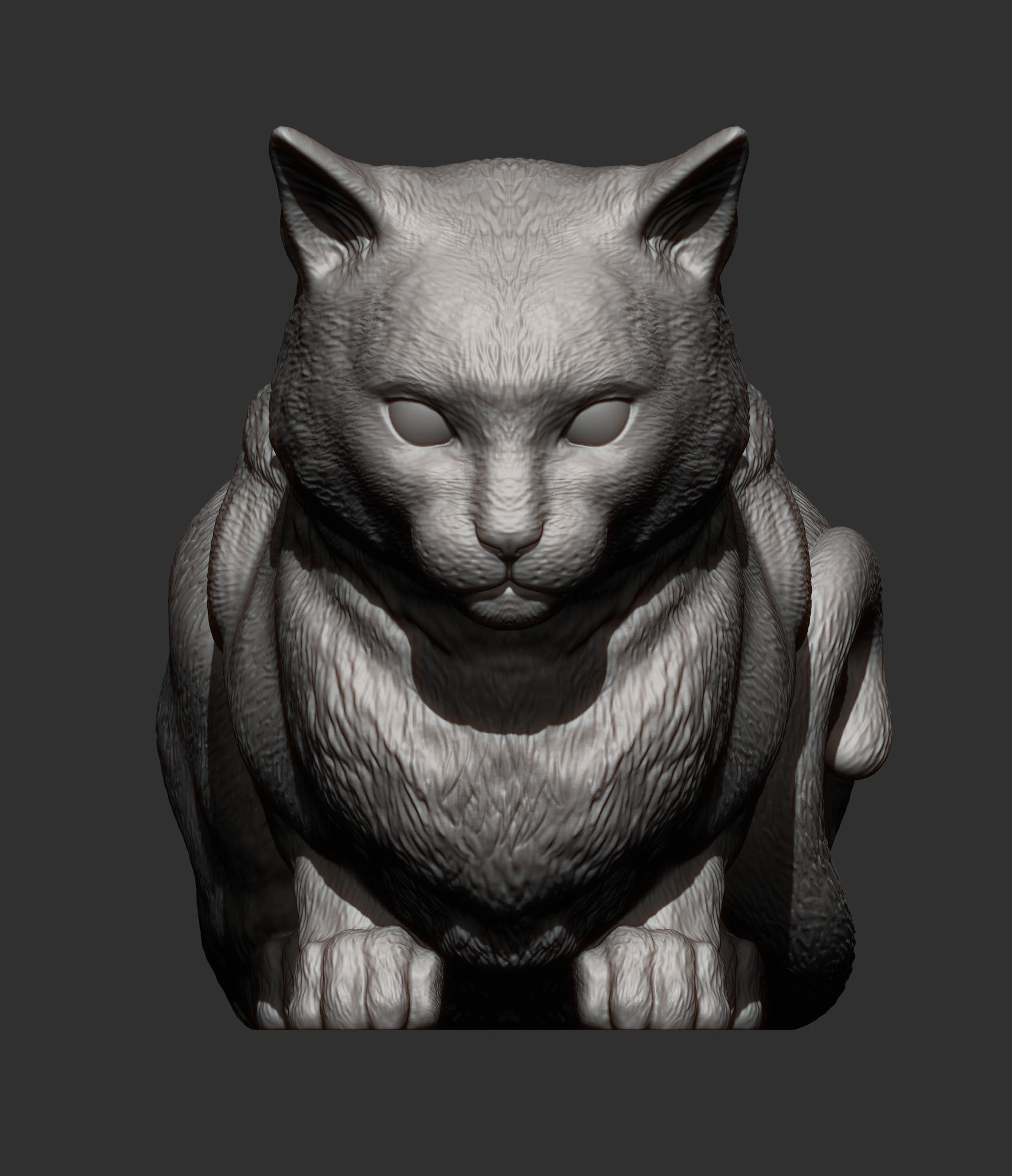 Cat for 3d printing 3D print model 3D print model_7