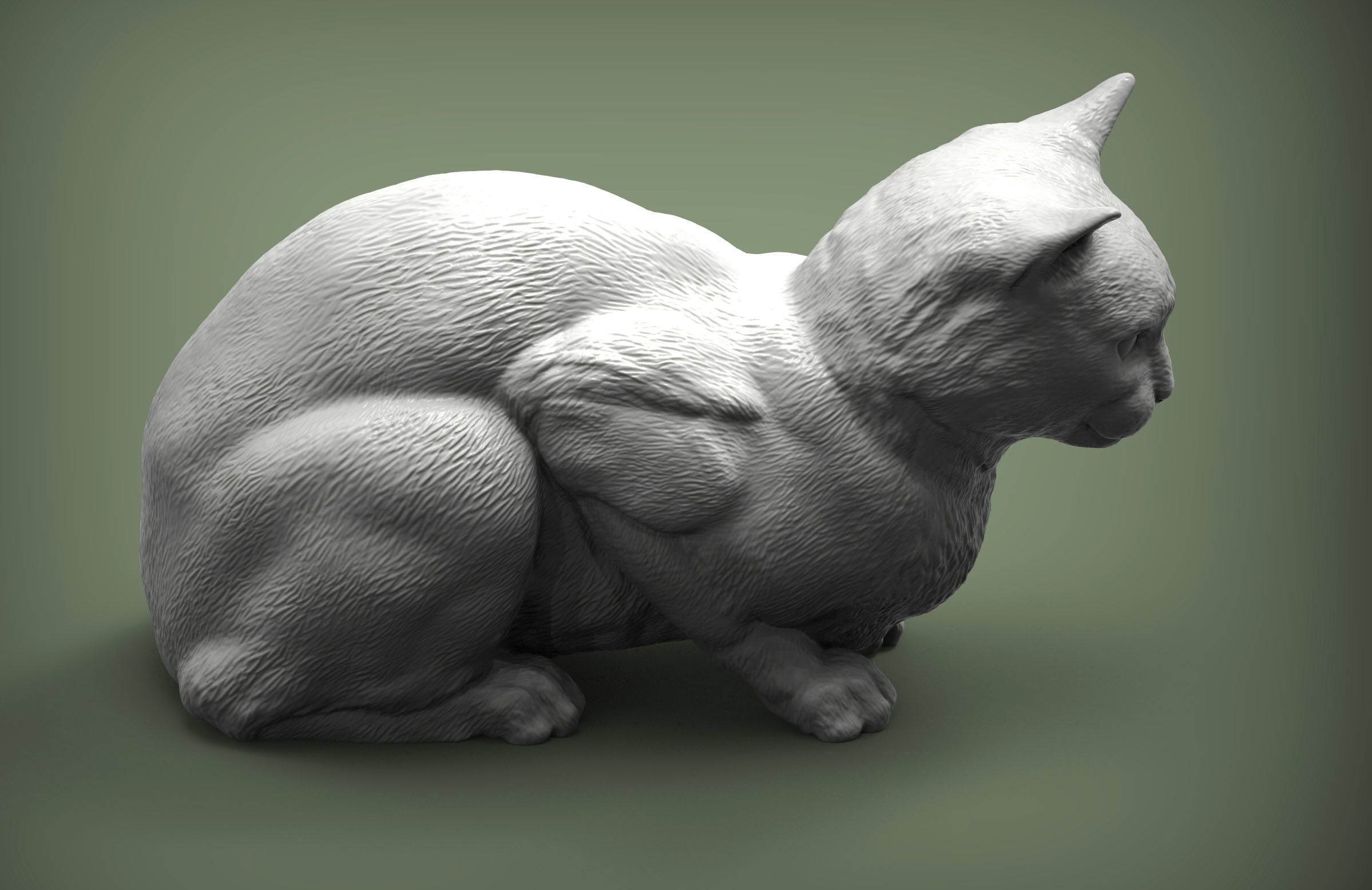 Cat for 3d printing 3D print model 3D print model_10