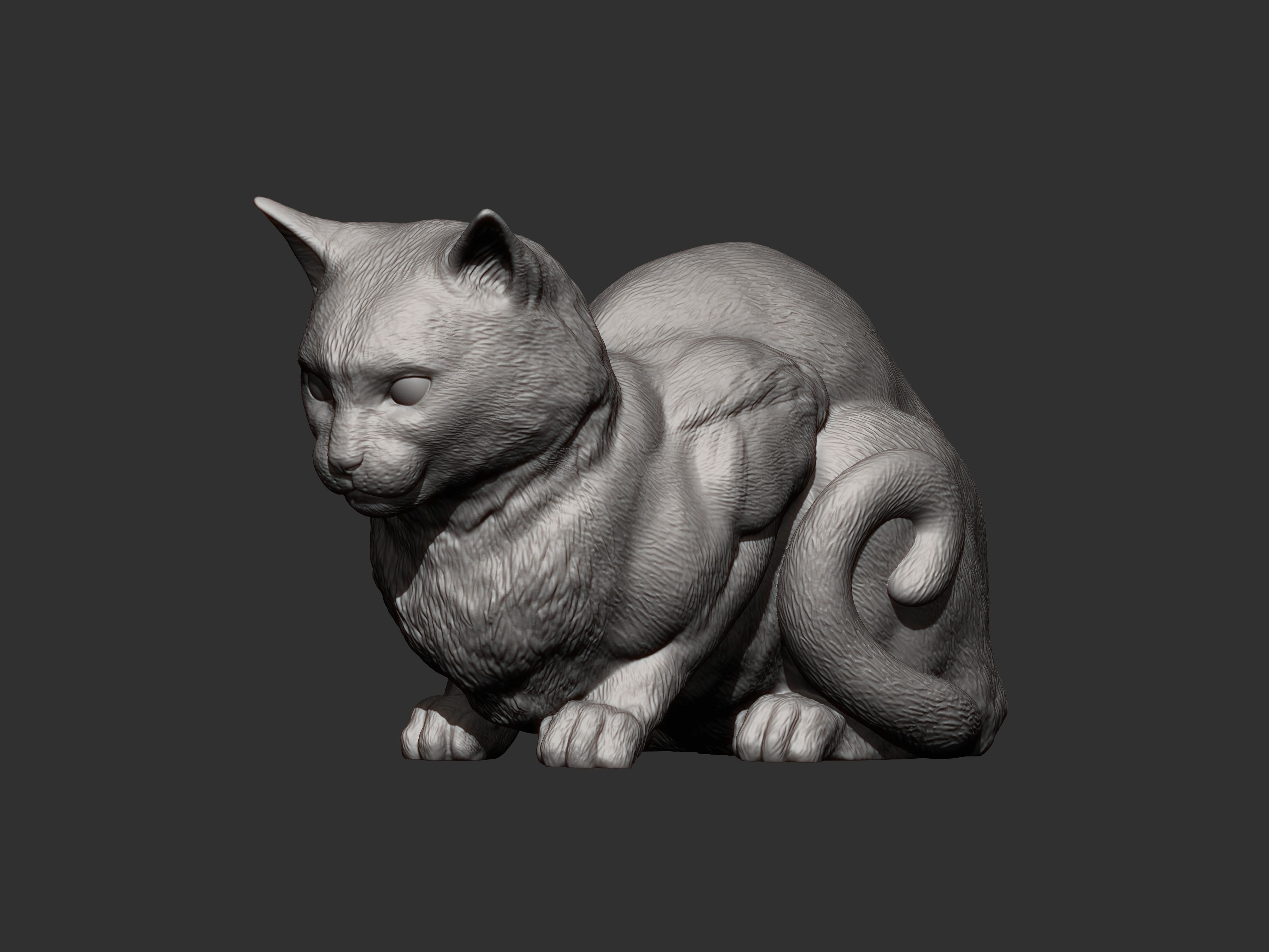 Cat for 3d printing 3D print model 3D print model_2