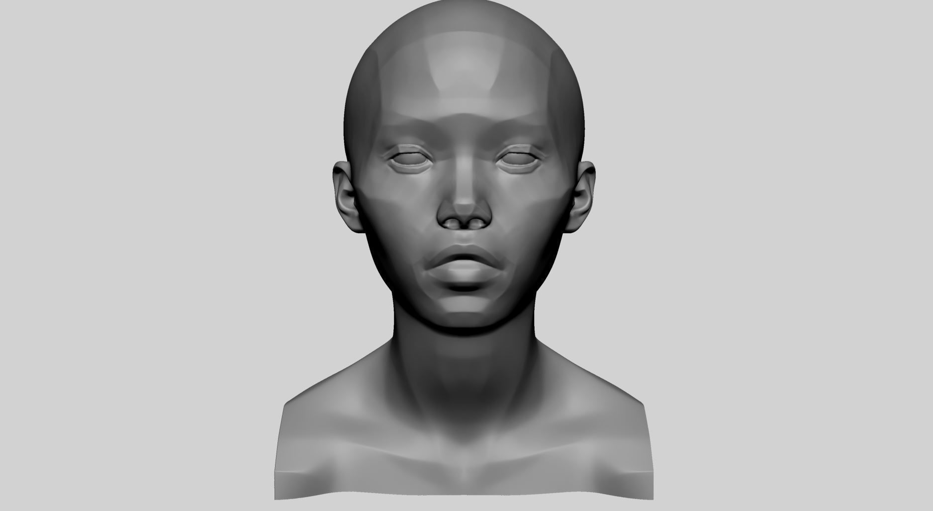 Female Head Planes 3D print model_4