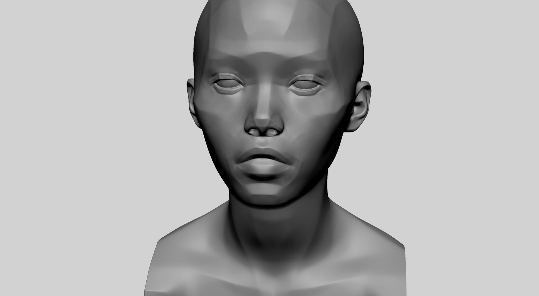 Female Head Planes 3D print model_9