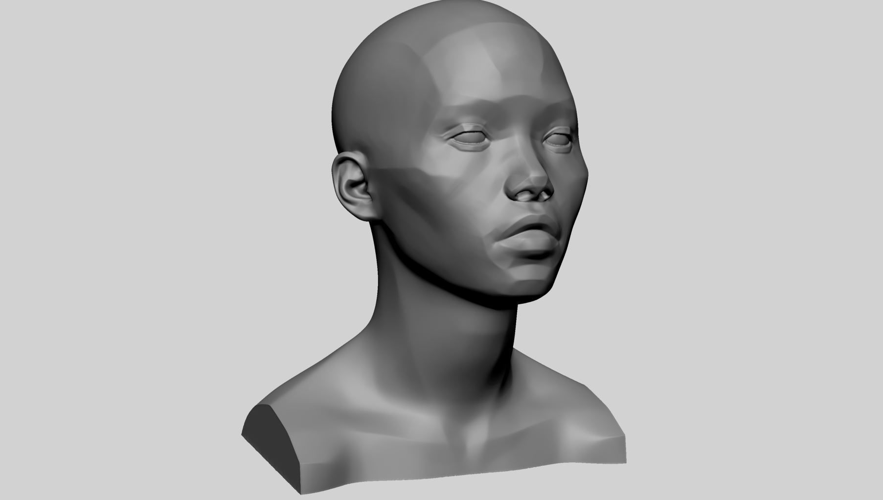 Female Head Planes 3D print model_1