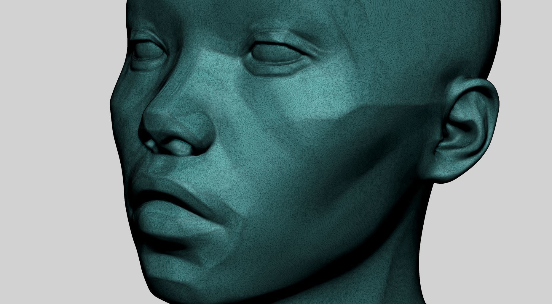 Female Head Planes 3D print model_11