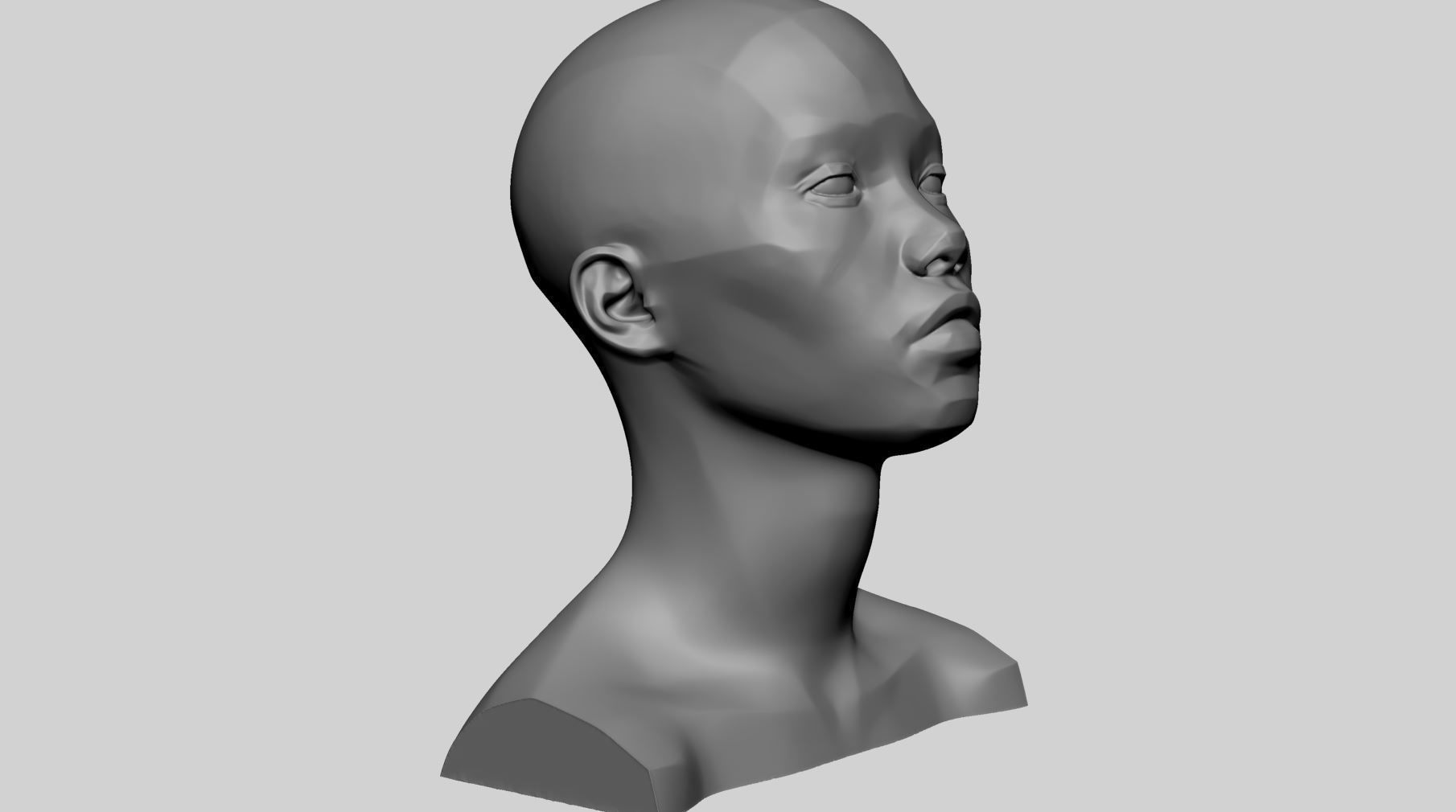 Female Head Planes 3D print model_2