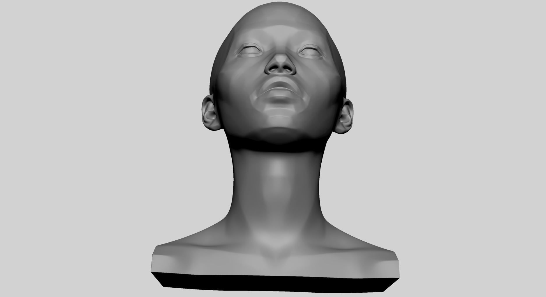Female Head Planes 3D print model_5