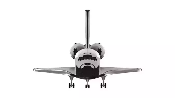 Space Shuttle Orbiter Detailed Rigged 3D Model for Simulations 3D model