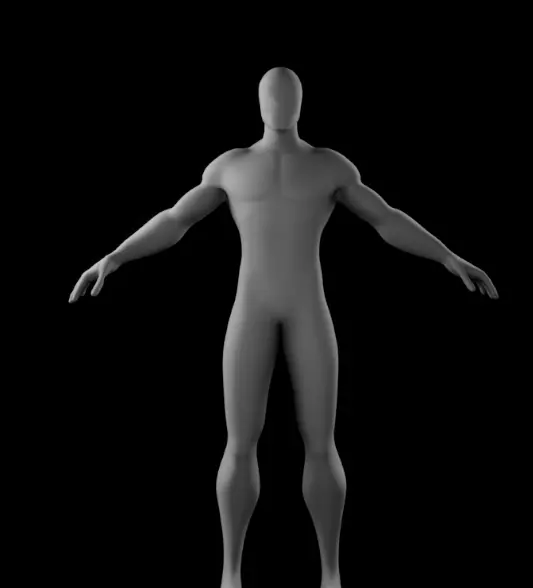 A human male mannequin 3D model_0