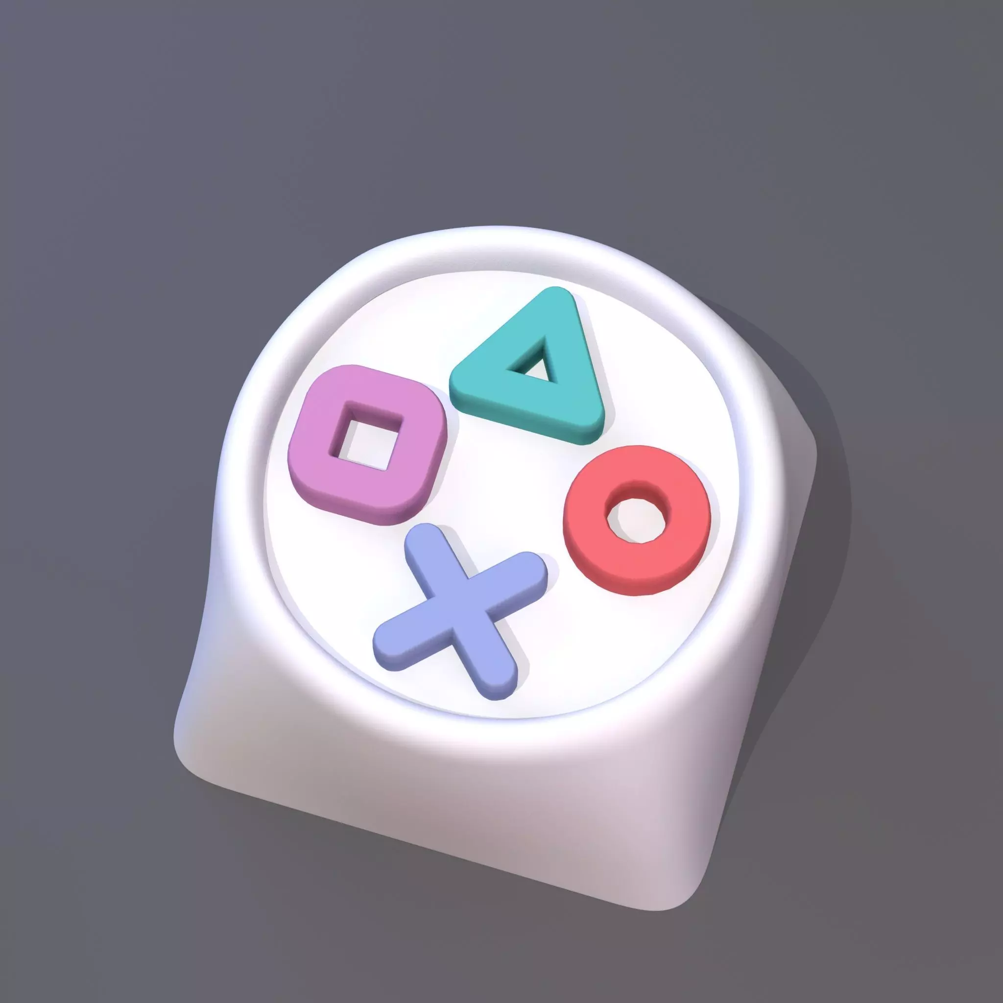 Playstation Keycap Free 3D print model