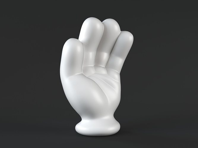 Mickey Hand handful 3D print model