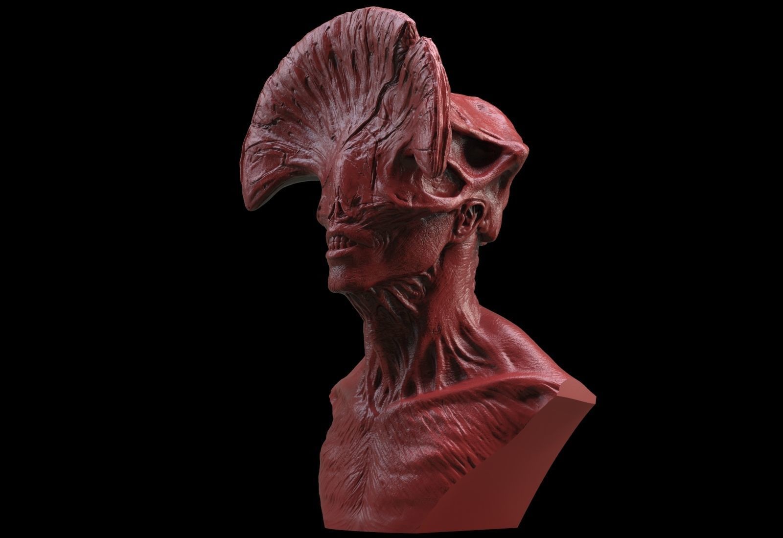 Angel Of Death Bust - Hellboy 3D print model_3