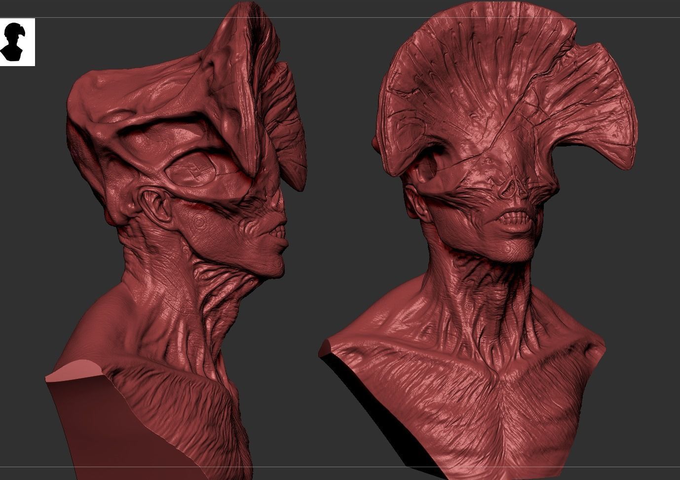 Angel Of Death Bust - Hellboy 3D print model_10