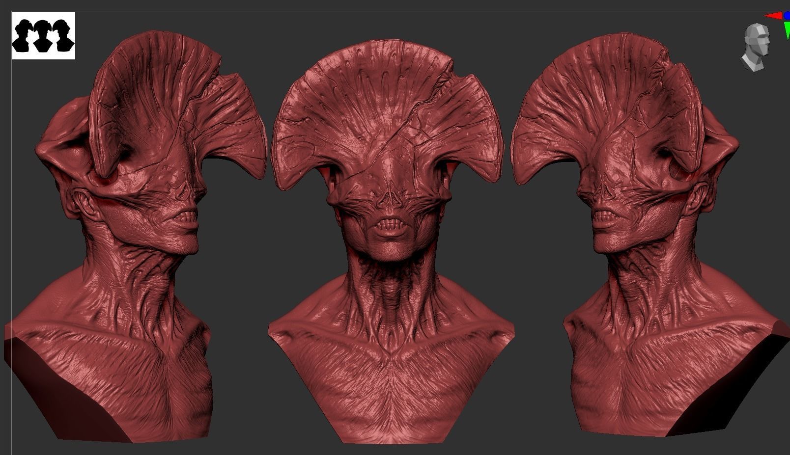 Angel Of Death Bust - Hellboy 3D print model_6