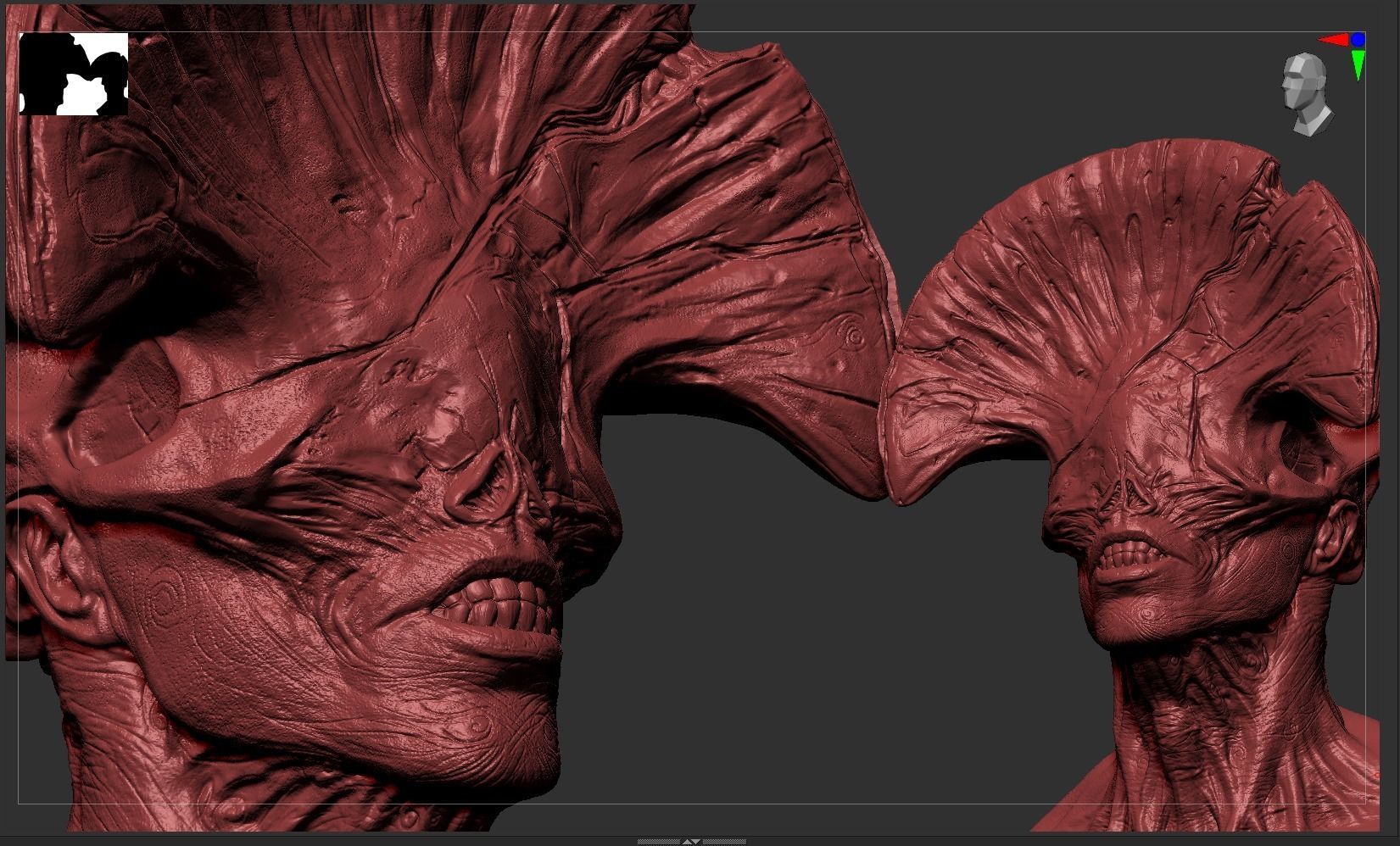 Angel Of Death Bust - Hellboy 3D print model_11