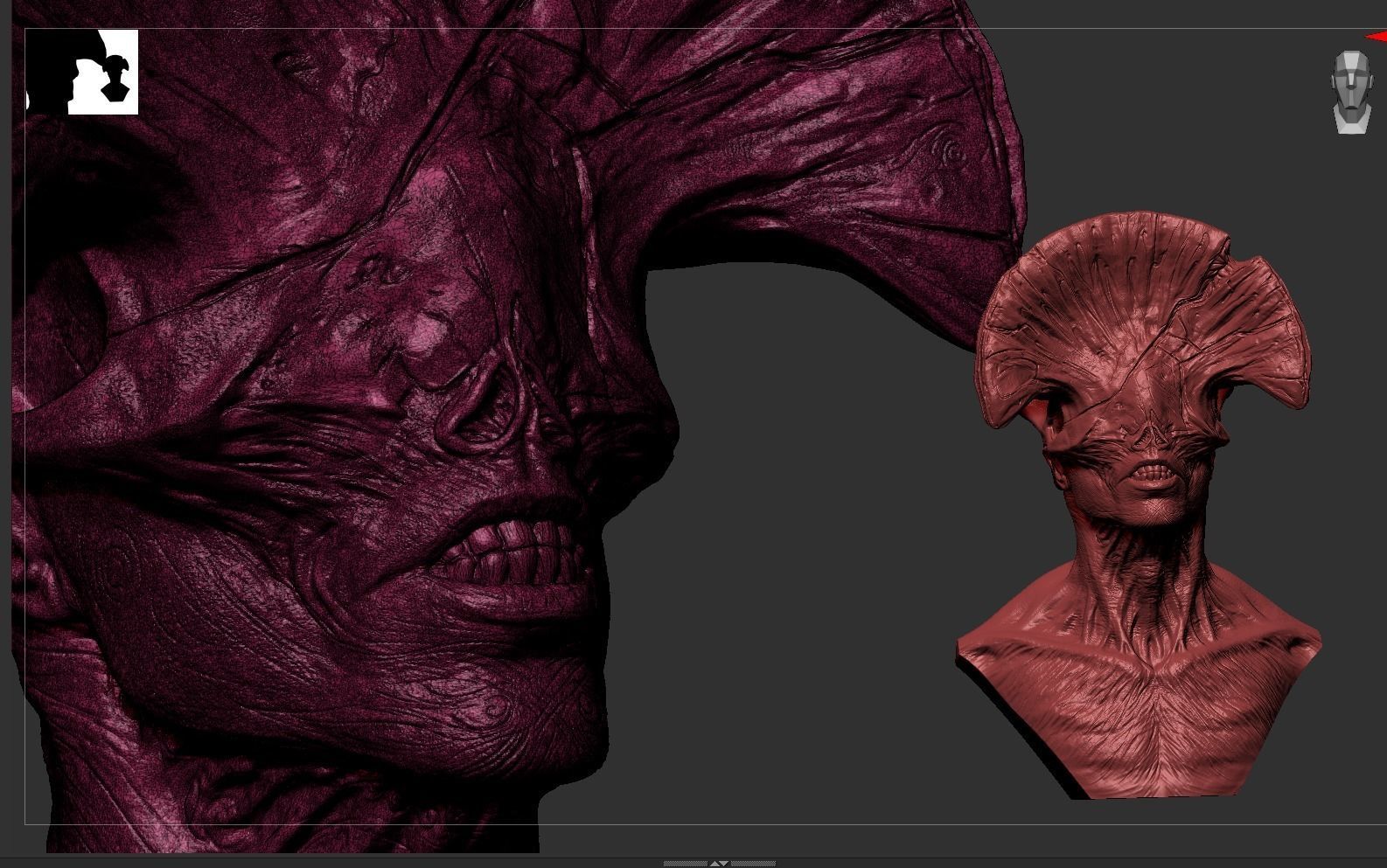 Angel Of Death Bust - Hellboy 3D print model_14