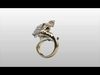 AMREN eagle ring and earrings 3D print model_2