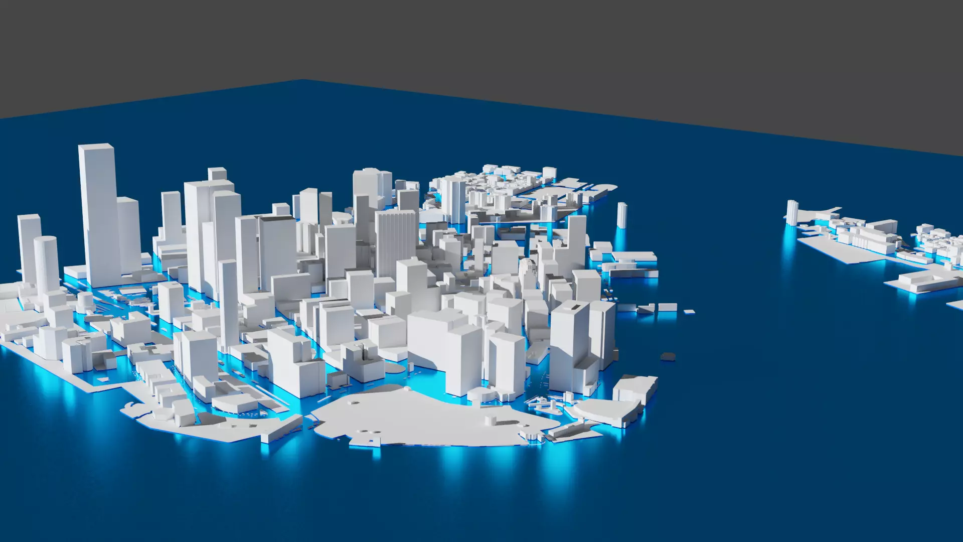 Mini NY scene Free 3D model