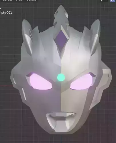 Ultraman Z Alpha Edge 3D printable helmet for cosplay 3D print model