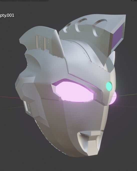Ultraman Z Alpha Edge 3D printable helmet for cosplay 3D print model_4